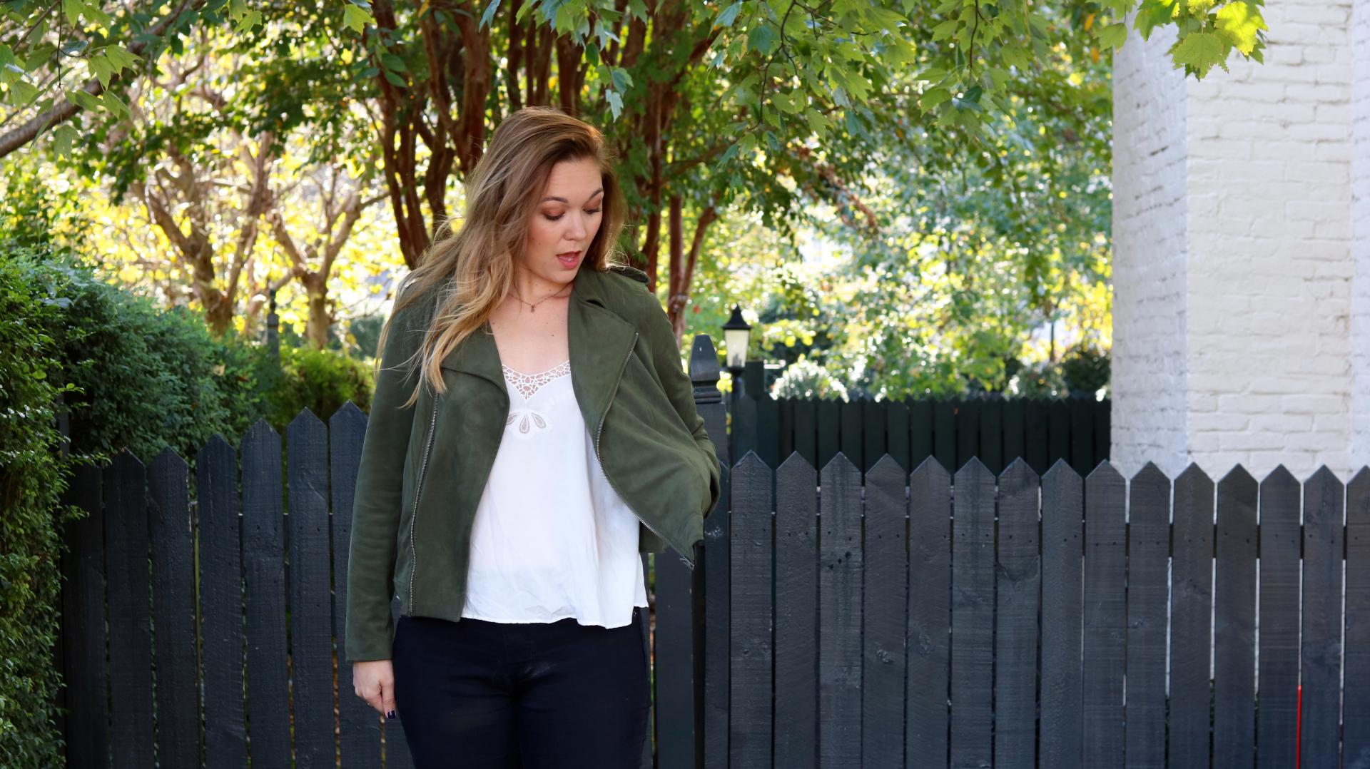 A Jacket of the Suede Persuasion | Katie Actually | suede jacket