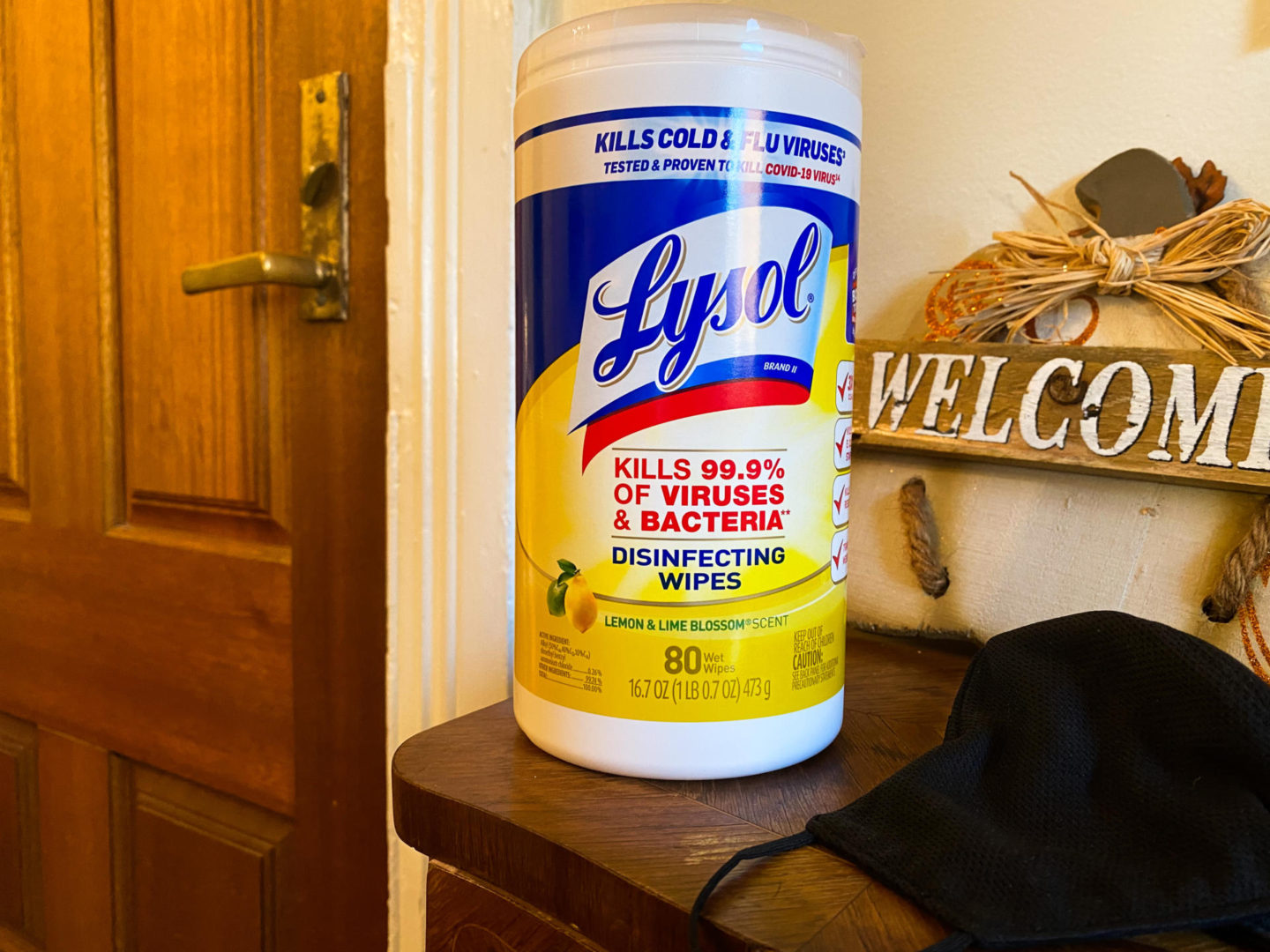 timeline of covid symptoms: | Lysol by the door