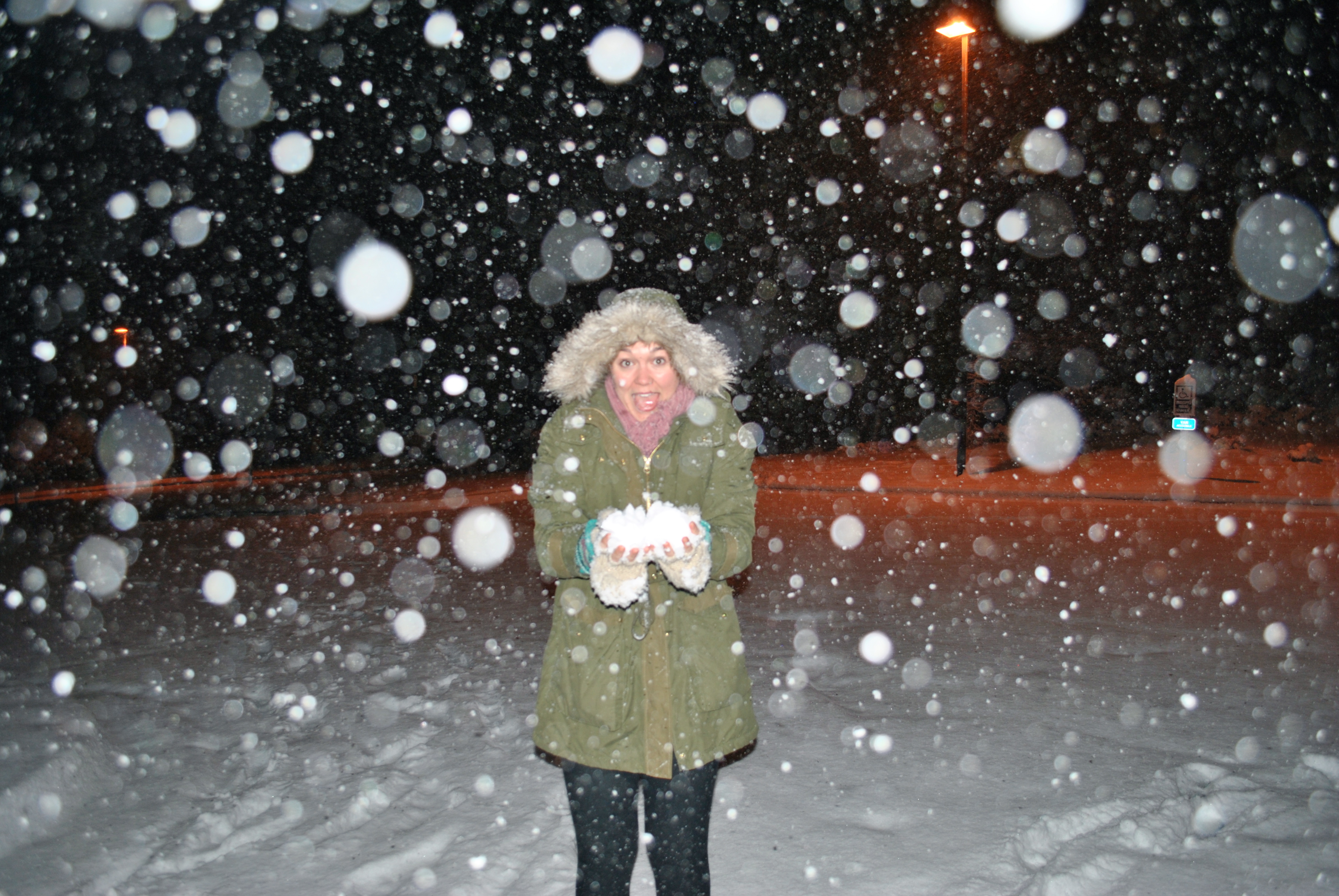 Katie in the snow