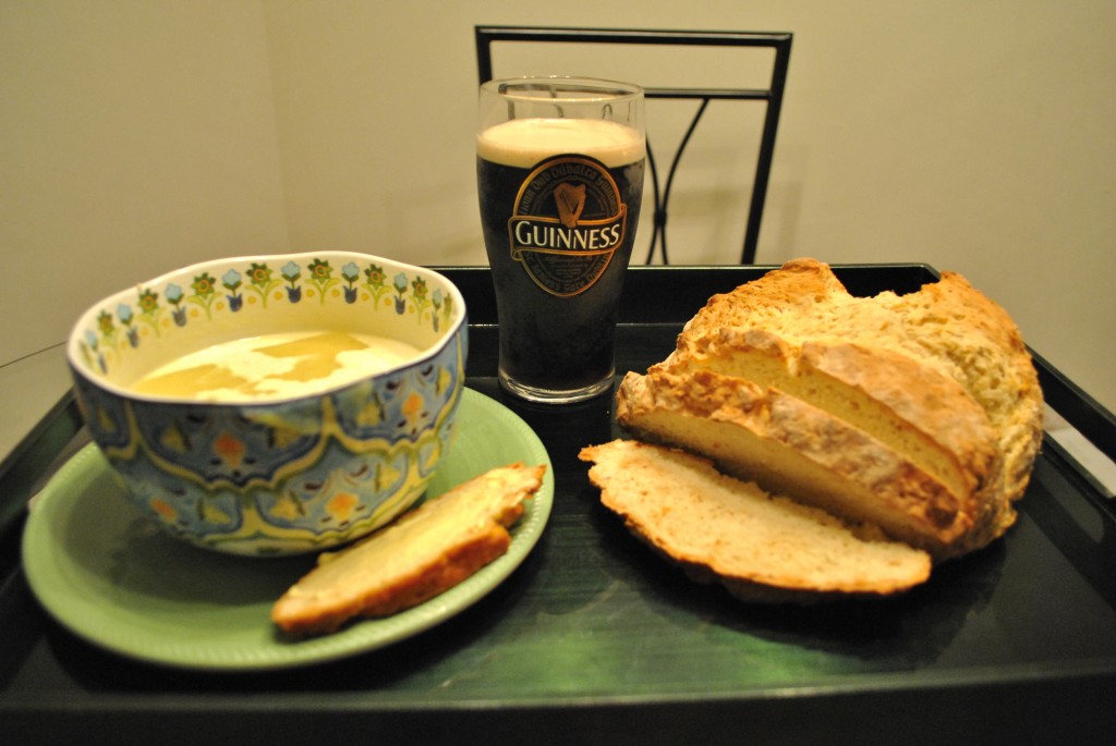 Potato and Leek Soup (with Soda Bread)